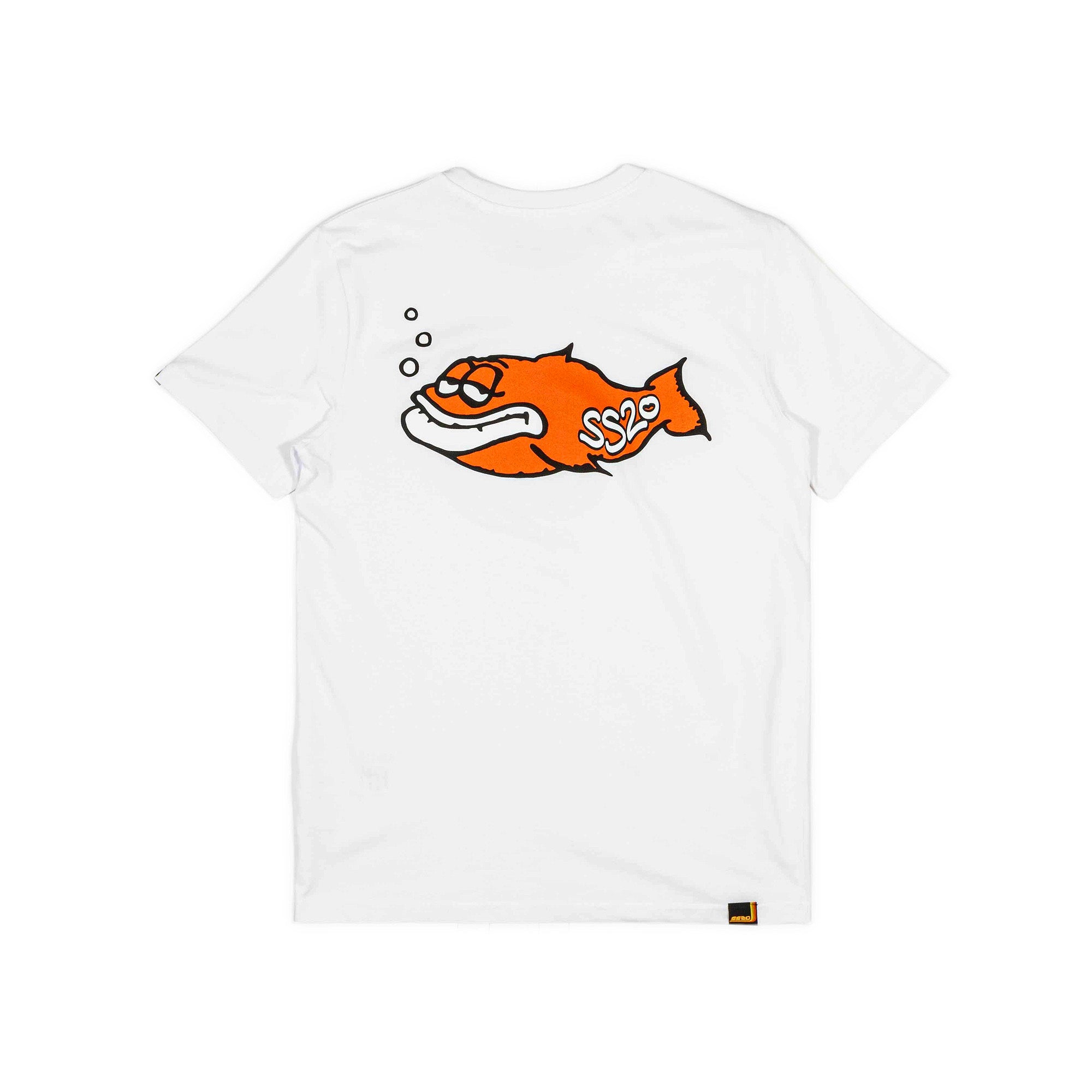 SS20 Big Toxic Fish T-Shirt - White