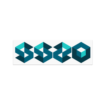 SS20 Cube Logo Sticker - Blue