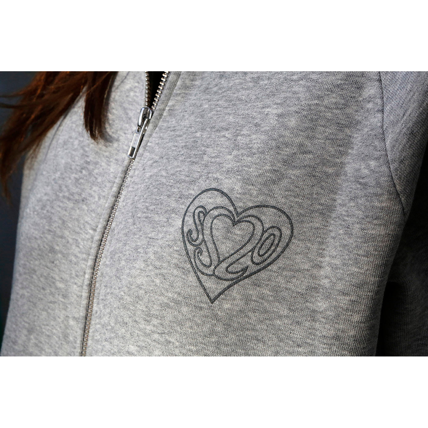 Sweatshirt with outlet heart logo