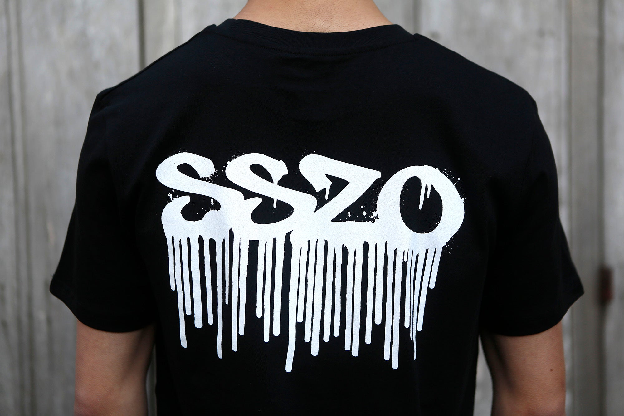 SS20 Spray Drips T-Shirt - Black