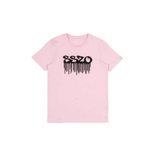 SS20 Spray Drips Kids T-Shirt - Cotton Pink