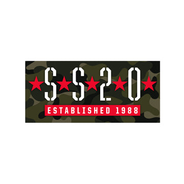 SS20 Five Star Sticker - Camo
