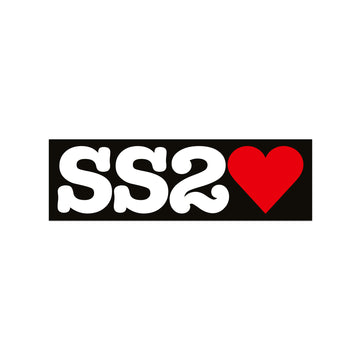 SS20 Love Sticker - Black