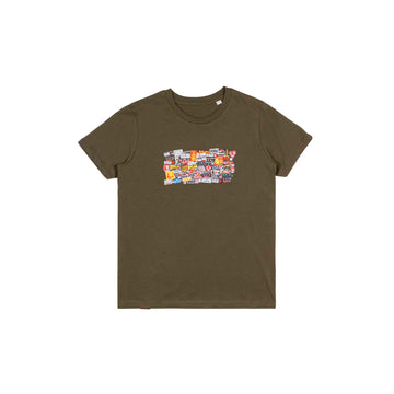 SS20 Multi Logos Kids T-Shirt - Khaki