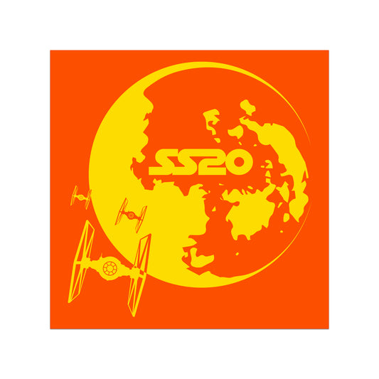 SS20 Tie Fighter & Moon Sticker
